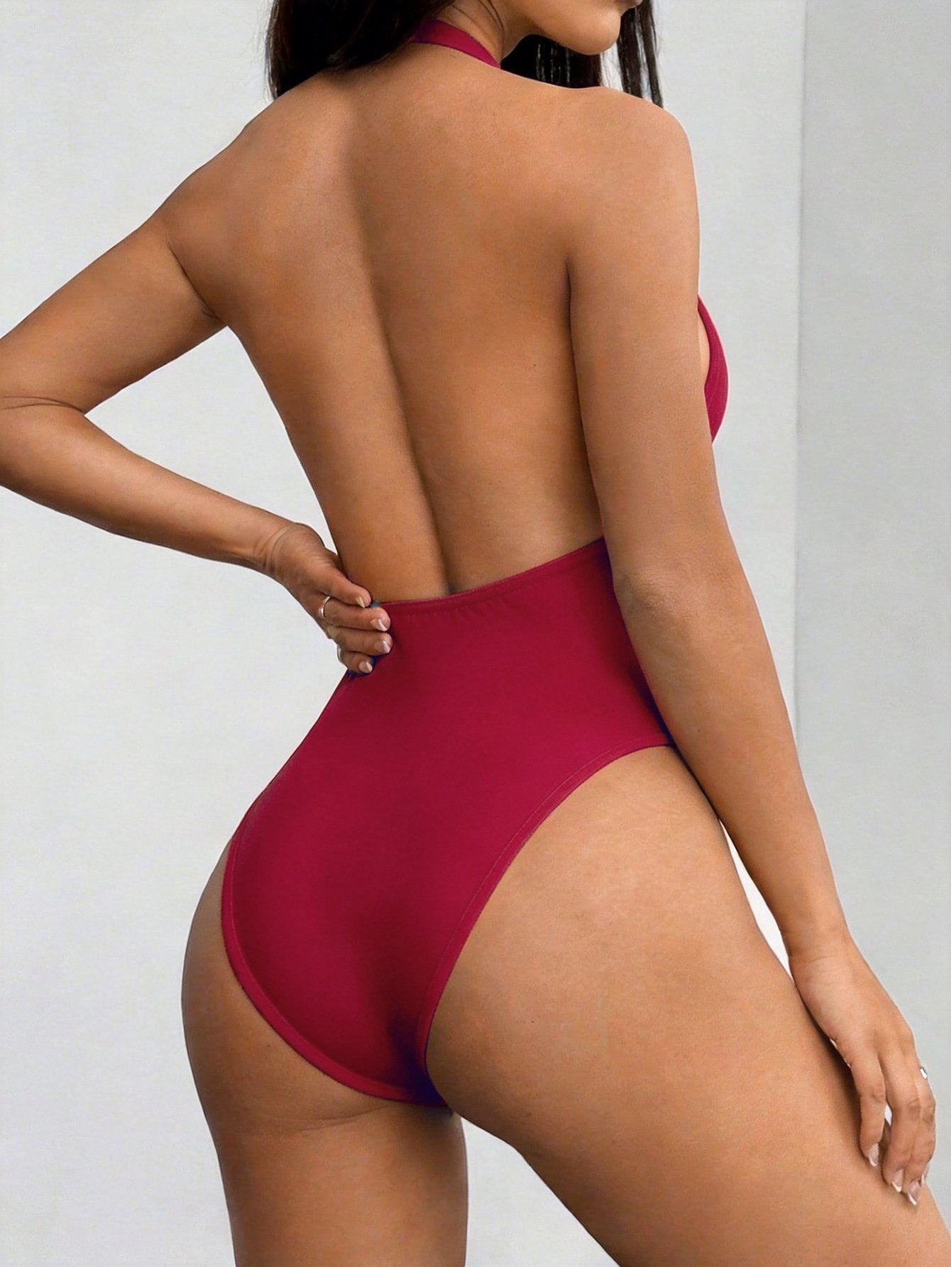 2026Tk European and American Fashion Sexy Halter Neck Jumpsuit Spring and Summer New Hot Girl Backless Tapered Jumpsuit - Image 3