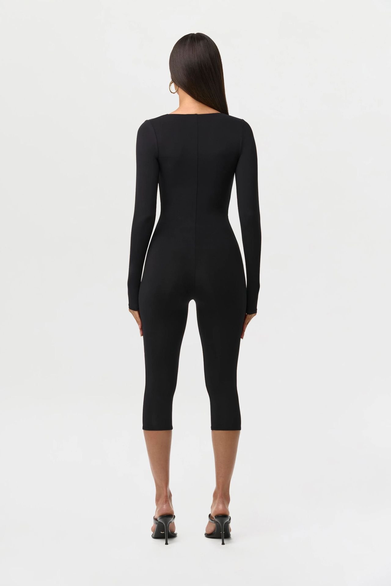 Women's Jumpsuit, Leopard Print Jumpsuit, Black Jumpsuit Women, Long Sleeve Jumpsuit, Bodycon Jumpsuit, High Waist Jumpsuit, Skinny Fit Romper, Pleated Jumpsuit, Sexy Women's Jumpsuit, Party Jumpsuit, Clubwear Romper, Women's Fashion Romper, Stretch Polyester Jumpsuit, Slim Fit Jumpsuit, Elegant Women's Outfit, Going Out Jumpsuit, Trendy Women's Clothing, Celebrity Style Jumpsuit, Women's Evening Wear, Three Quarter Pants Jumpsuit, Boutique Fashion Jumpsuit, Women's Club Outfit, Leopard Romper, Fashionable Women's Jumpsuit, Women's One-Piece Outfit - Image 2