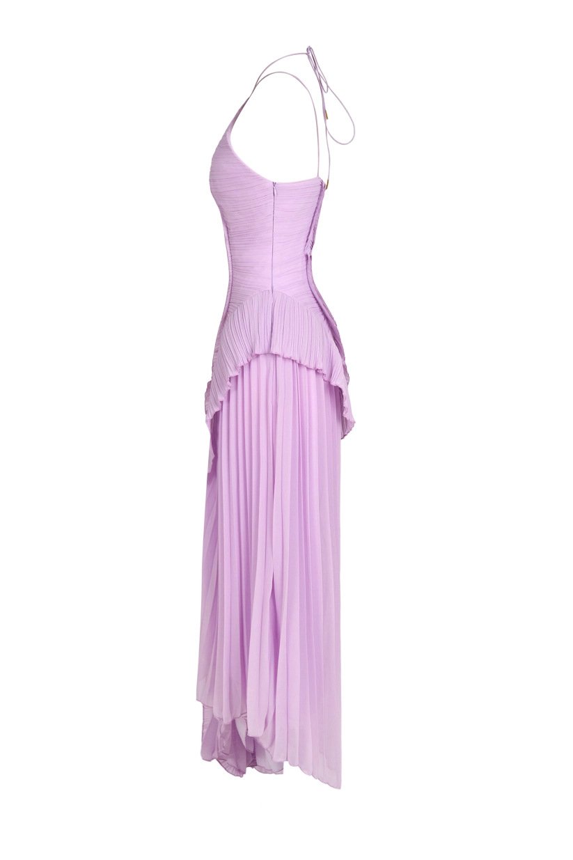 European and American Women's 2025 Summer Women's New Fashion Strapless Sexy Backless Split Tassel Elegant dress - Image 7