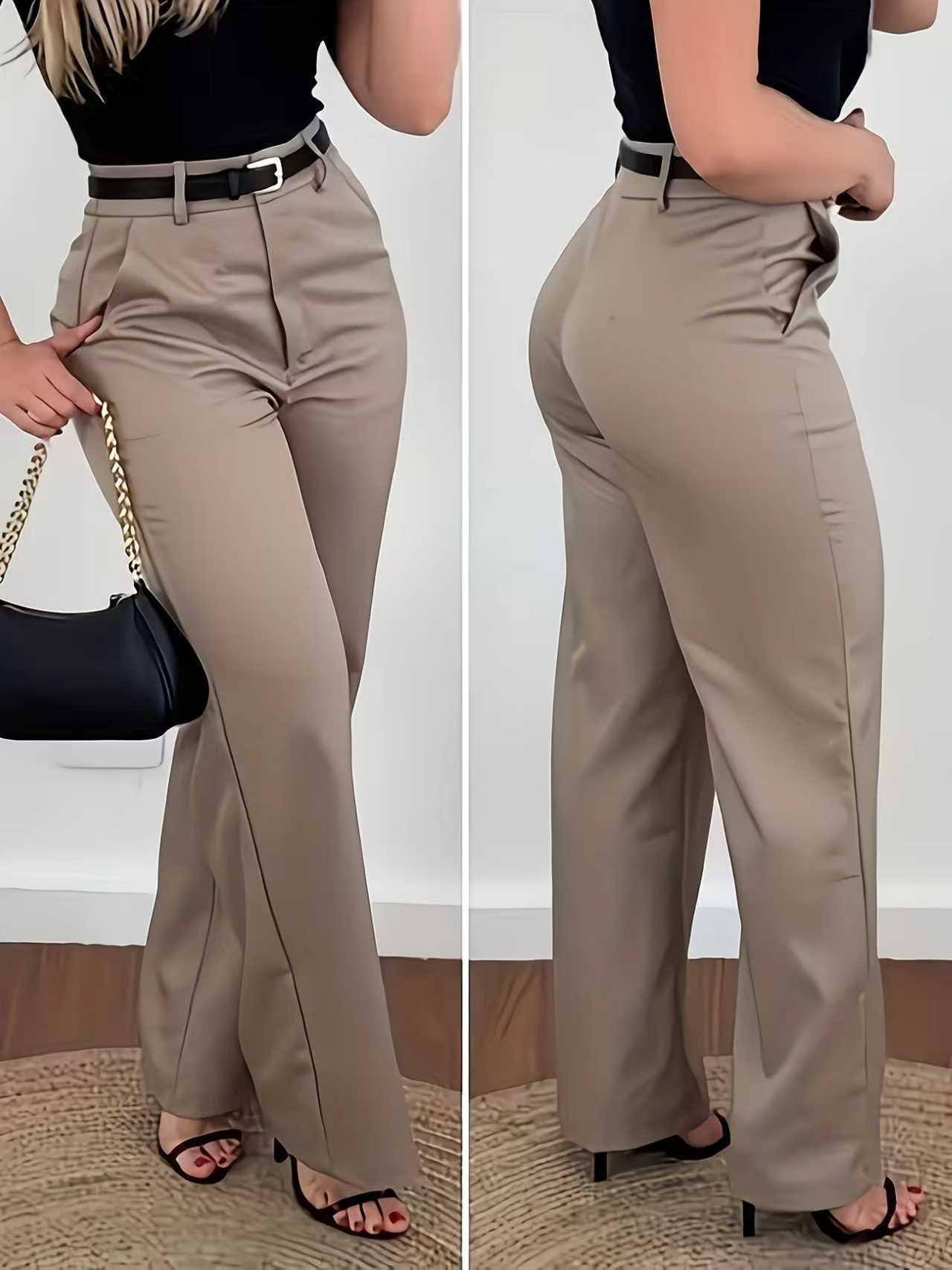 2026 Spring/Summer Suit Pants European and American Cross-Border Wide-Leg Trousers Export Premium Casual Women's Pants - Image 3