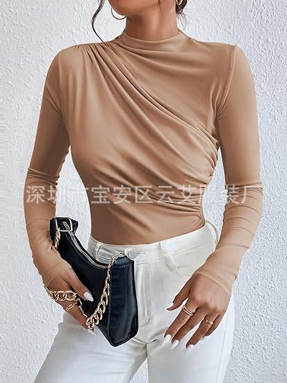 Exclusively for Amazon, the New Pleated Jumpsuit Is a Hot Seller in the European and American Style, Slim-Fitting, Suitable for Outerwear or as a Base Layer - Image 7
