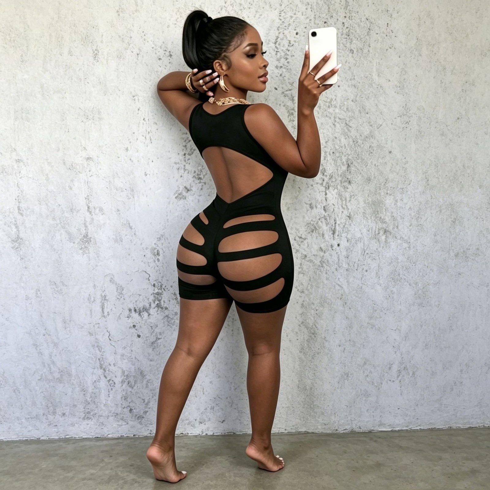 D9987 Amazon European and American Hot-Selling Women's Clothing Sexy and Fash ionable Solid Color Shoulder Strap Sleeveless Back Cutout Jumpsuit - Image 5