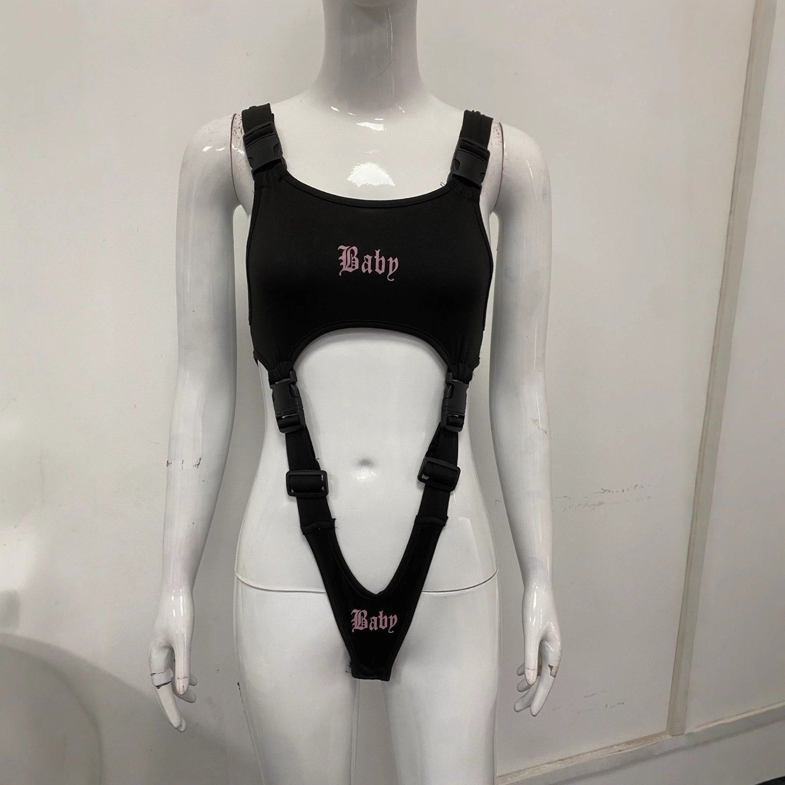 2025 summer Europe and the United States cross-border new long sleeve hollow sexy jumpsuit wholesale