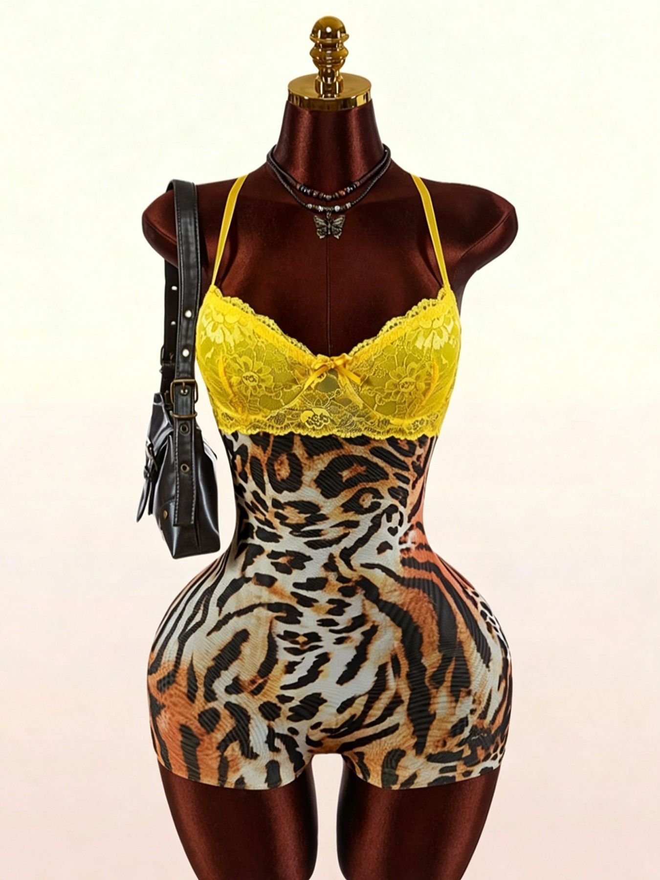 2026 European and American New Style Printed Lace Jumpsuit, Popular on Aliexpress and Amazon Cross-Border, Summer Jumpsuit - Image 4