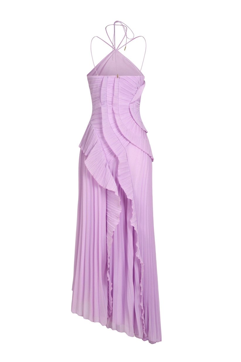 European and American Women's 2025 Summer Women's New Fashion Strapless Sexy Backless Split Tassel Elegant dress - Image 6