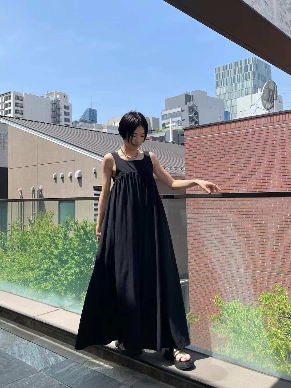 in stock Japanese 2024 New Strap Wide Leg Pants Skirt - Image 4