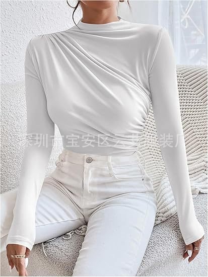 Exclusively for Amazon, the New Pleated Jumpsuit Is a Hot Seller in the European and American Style, Slim-Fitting, Suitable for Outerwear or as a Base Layer - Image 4