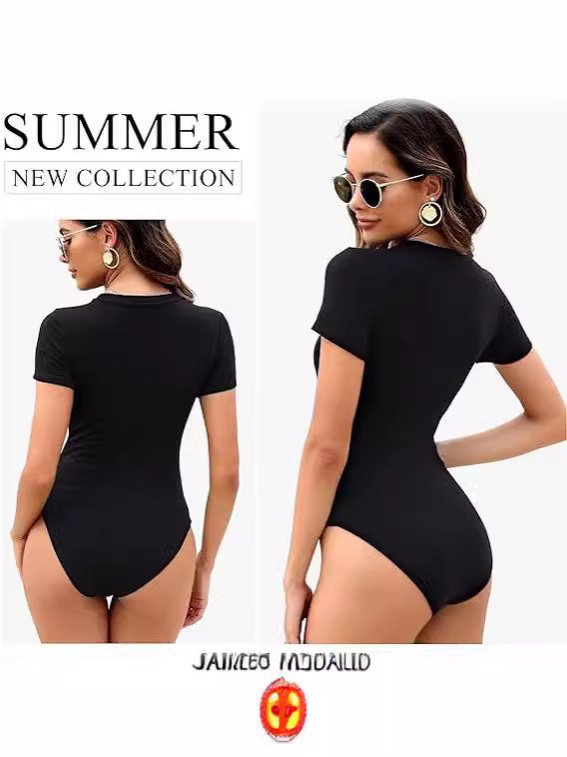 2026 Cross-Border European and American Style One-Piece Outfit Set, Sexy and Comfortable Milk Silk Bodysuit for Women, Slightly Stretchy - Image 2