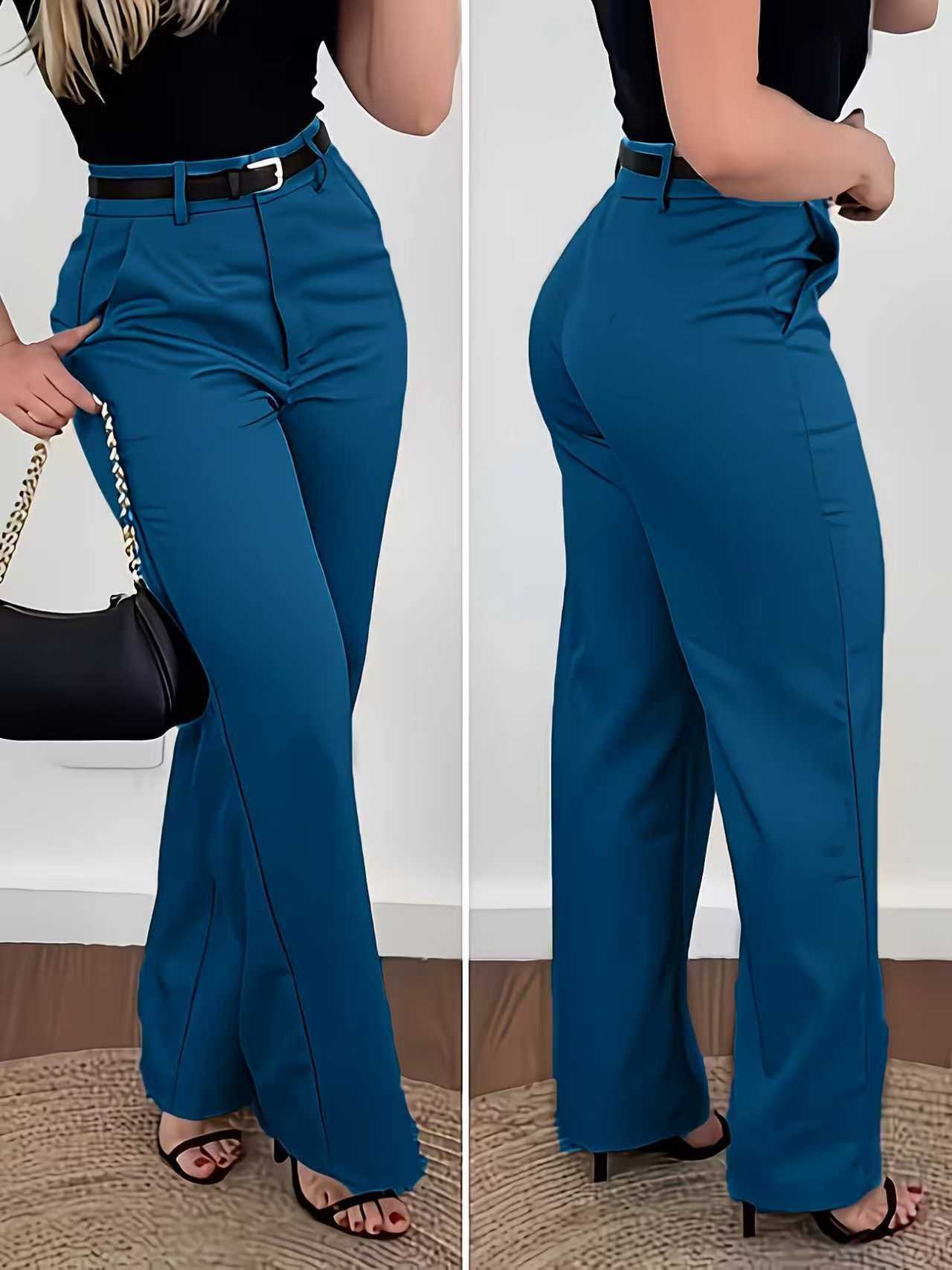 2026 Spring/Summer Suit Pants European and American Cross-Border Wide-Leg Trousers Export Premium Casual Women's Pants - Image 4