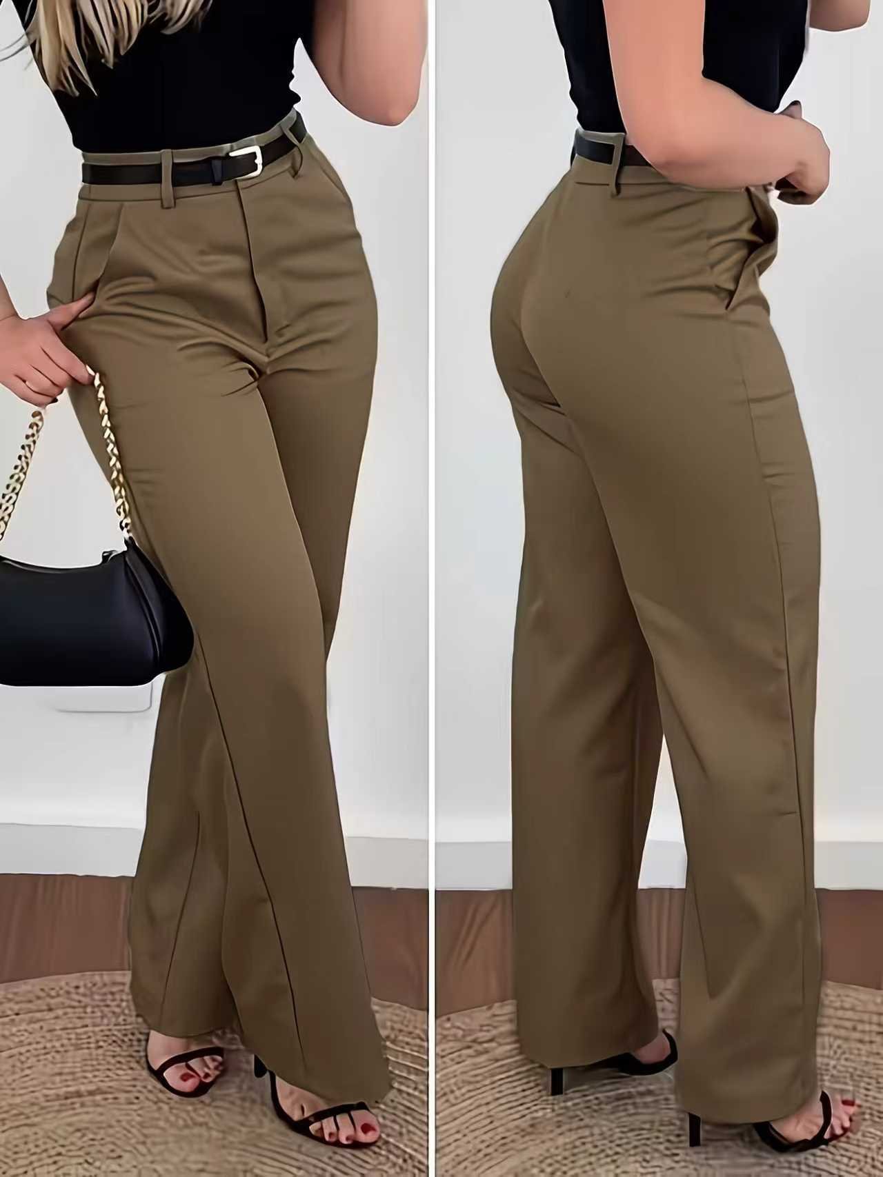 2026 Spring/Summer Suit Pants European and American Cross-Border Wide-Leg Trousers Export Premium Casual Women's Pants - Image 2