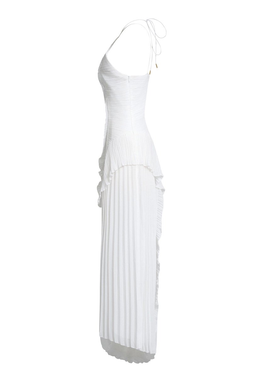 European and American Women's 2025 Summer Women's New Fashion Strapless Sexy Backless Split Tassel Elegant dress - Image 5