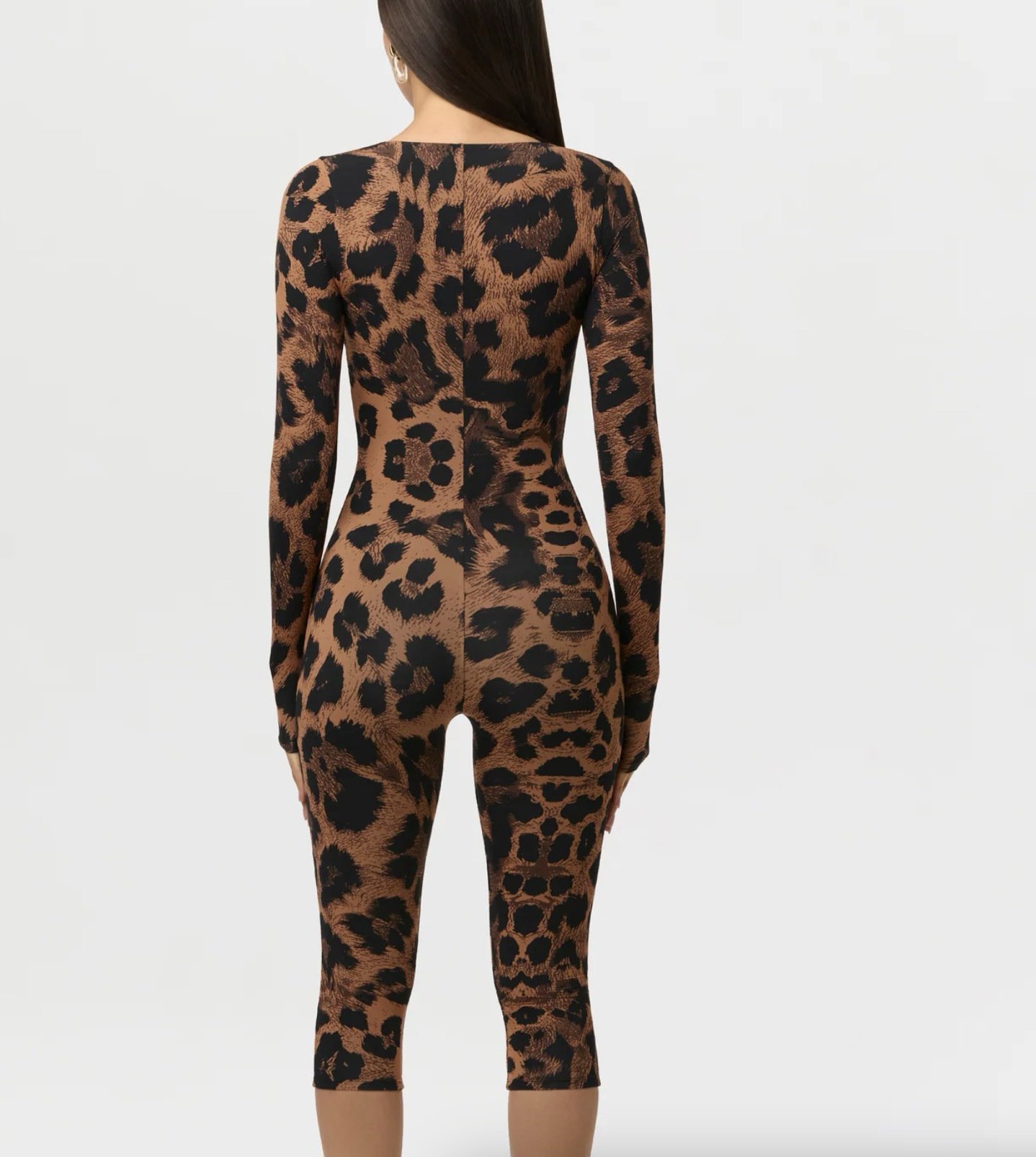 Women's Jumpsuit, Leopard Print Jumpsuit, Black Jumpsuit Women, Long Sleeve Jumpsuit, Bodycon Jumpsuit, High Waist Jumpsuit, Skinny Fit Romper, Pleated Jumpsuit, Sexy Women's Jumpsuit, Party Jumpsuit, Clubwear Romper, Women's Fashion Romper, Stretch Polyester Jumpsuit, Slim Fit Jumpsuit, Elegant Women's Outfit, Going Out Jumpsuit, Trendy Women's Clothing, Celebrity Style Jumpsuit, Women's Evening Wear, Three Quarter Pants Jumpsuit, Boutique Fashion Jumpsuit, Women's Club Outfit, Leopard Romper, Fashionable Women's Jumpsuit, Women's One-Piece Outfit - Image 8