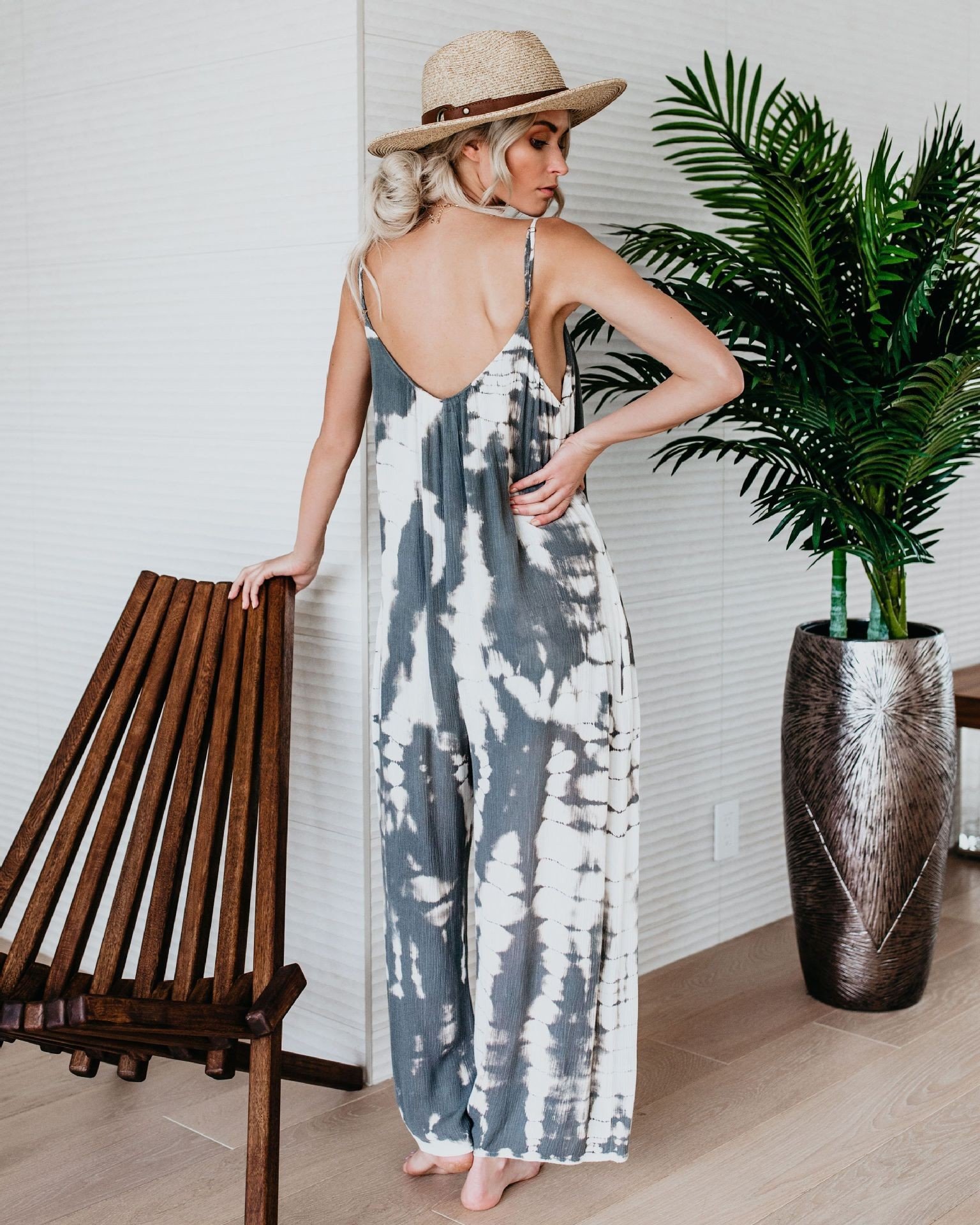 Joom Russia Europe and America Wish Amazon New Women's Fashion Sexy Wide-Leg Jumpsuit - Image 7