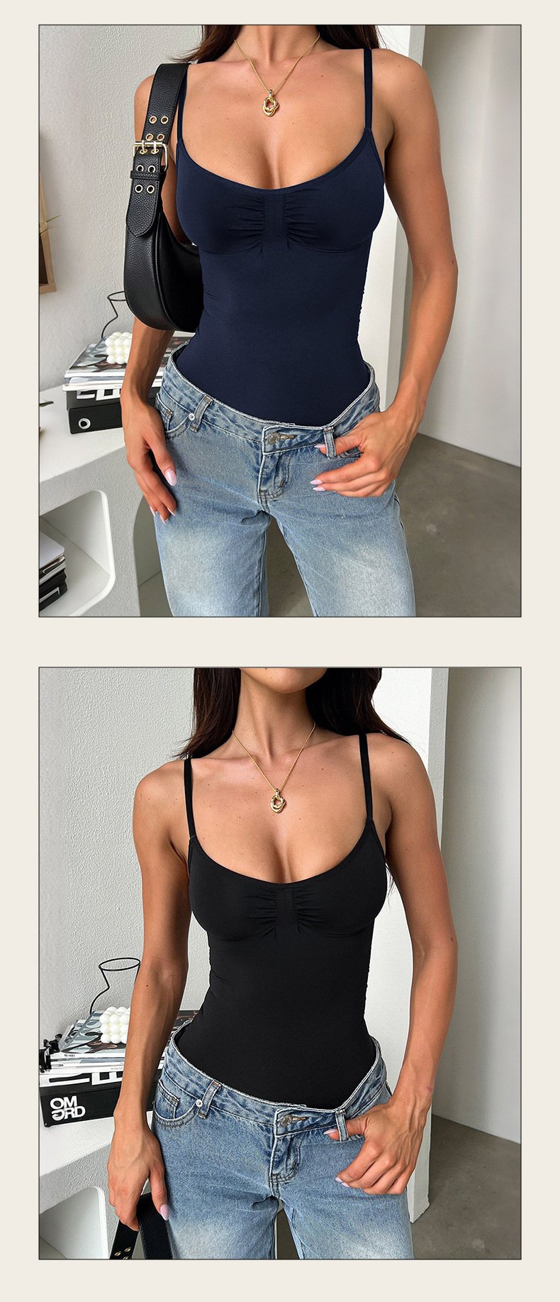Cross-Border European and American Y2K Sexy Camisole Vest Jumpsuit Women's Clothing 2026 Summer New Amazon Independent Site - Image 3